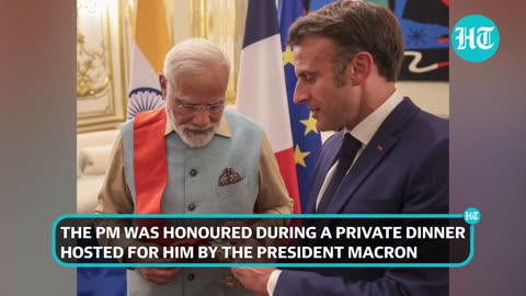 Modi Becomes India's First PM To Get Top Most Award Of France | Grand Cross Of The Legion Of Honour