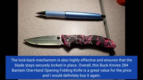 Customer Reviews: Buck Knives 284 Bantam One-Hand Opening Folding Knife