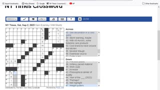 NY Times Crossword 29 Jul 23, Saturday