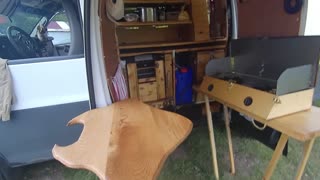 A cargo van turned into a travel living quarters. PROJECT COMPLETE (Part 4)