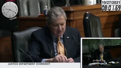 Sen John Kennedy defiles A.G. Garland on FBI memo * 10-27-2021