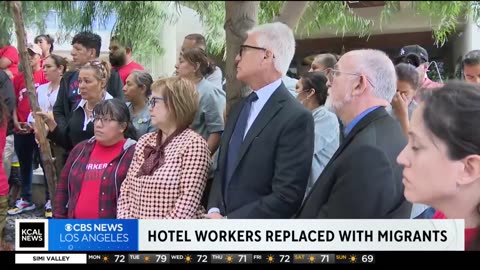 Hotel workers allegedly replaced by homeless migrants