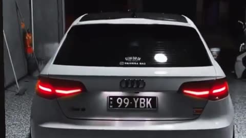 Modded Audi RS3 (8V) ‘LED Rego Keytag’ showcase with some crackle! 🤯🤍🇿🇼