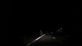 Night driving from Tichfield Haven to Southampton. Speedlapse GoPro 11th Oct 2022