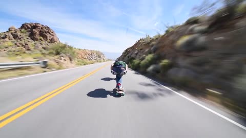 Raw Run - Ambulances (60mph+ Downhill Skateboarding)-9