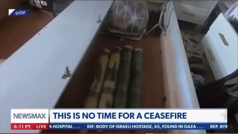 Hamas missles under a child’s bed