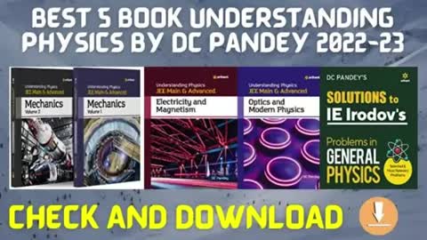 Best 5 Book Understanding Physics By Dc Pandey 2022-23