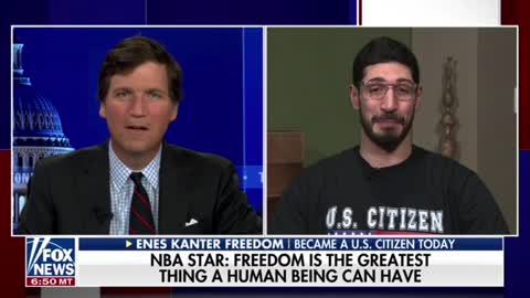 Enes Kanter Freedom Tells Tucker The True Meaning Of US Citizenship And Being A PATRIOT