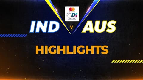 India vs Australia 1st odi highlights.