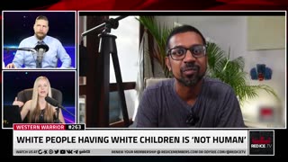 White people having white children ia not human?