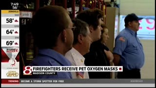 March 8, 2016 - Indiana Firefighters Receive Pet Oxygen Masks