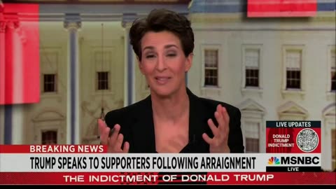 Disgraced propagandist Rachel Maddow on MSNBC not airing Trump’s remarks live