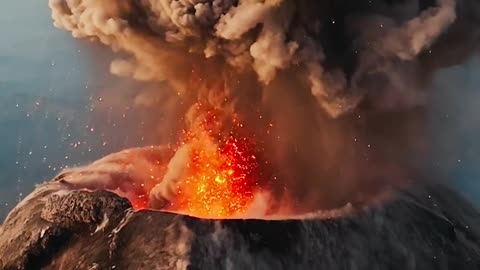 Fuego volcano eruption close up, Guatemala.