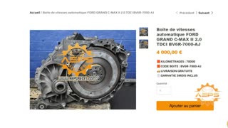 AEPSPIECES.COM - Boite de vitesses automatique FORD GRAND C-MAX II 2.0 TDCI BV6R-7000-AJ