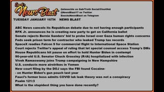 Tuesday, January 16, 2024 News Blast