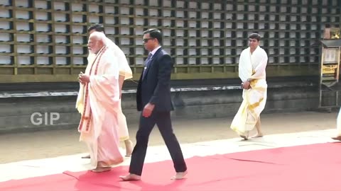 PM Modi performs Pooja & Darshan at Shree Ramaswami Temple
