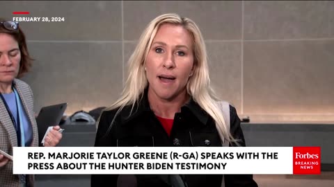 JUST IN: Marjorie Taylor Greene Unleashes On Hunter Biden After Testimony