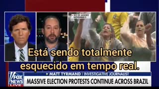 TUCKER CARLSON TONIGHT, 28/11/22, MASSIVE ELECTION PROTESTS CONTINUE ACROSS BRAZIL