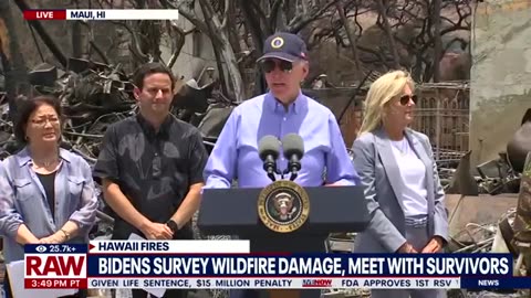 Maui fire: Biden visits Hawaii to survey damage, meet with survivors LiveNOW