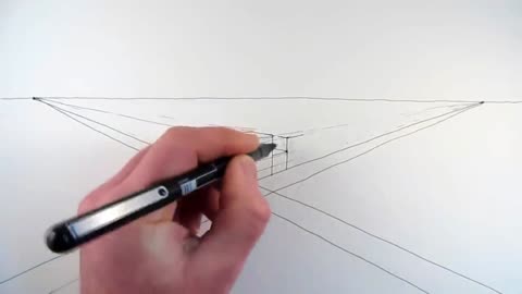 two point perspective drawing