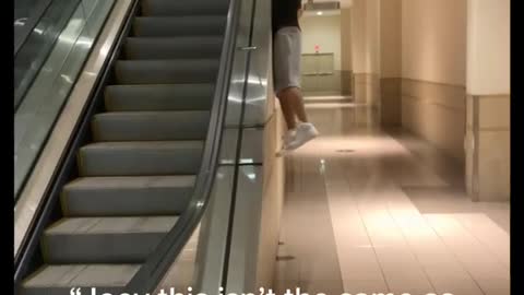 Riding the escalator like a boss 5 years later