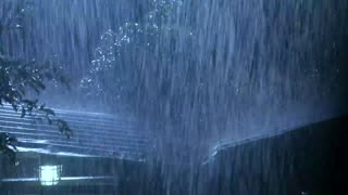 REAL RAIN SOUND WITH LIGHTNING / Serene Rain for a Peaceful Night - Relaxation and Deep Sleep Video