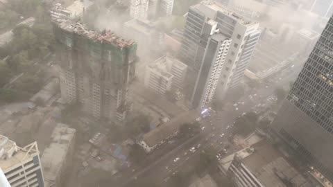 WATCH: Massive dust storm in Mumbai, India