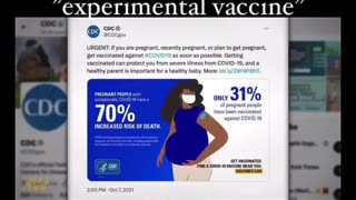 Infant deaths rise for the first time in 20 years ("Experimental Vaccine")