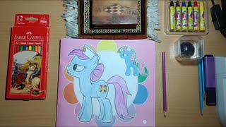 How to paint Blue Little Pony | Painting with Sina