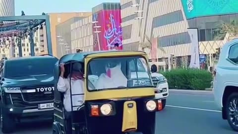 Dubai in auto rickshaw