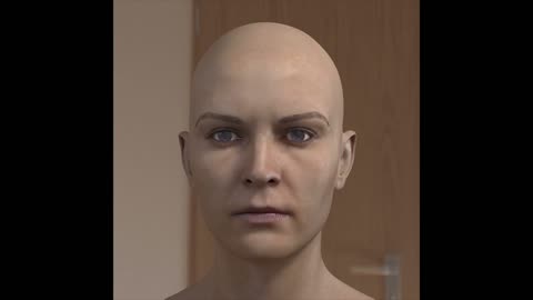 3d model of woman head