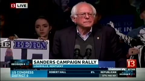 May 3, 2016 - Bernie Sanders Addresses Supporters in KY as Indiana Polls Close