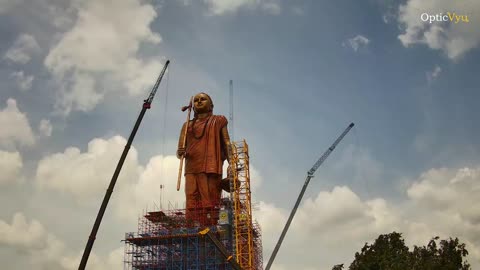 Statue of Oneness Omkareshwar Time-lapse - OpticVyu