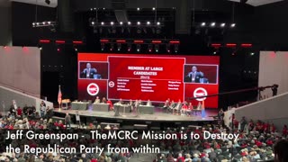 Jeff Greenspan Exposes the real mission of the MCRC - Destroy the Republican Party in Arizona