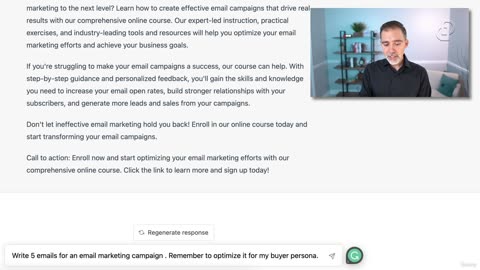 Chapter 10 | 007 Writing a complete email sequence for your funnel with ChatGPT