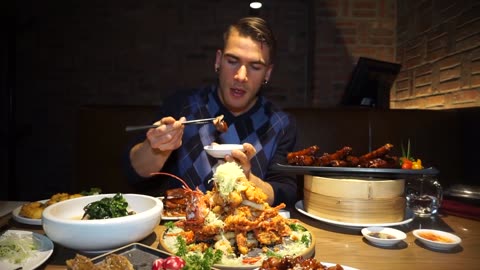 Korean boy eating _lobsters🦞_duck food challenge 🔥🔥