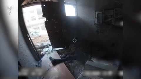 IDF moving through gaza and using drone to clear buildings