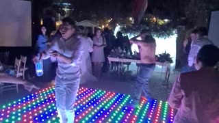 Man Makes a Mess on the Dance Floor