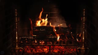 4K Relaxing Fireplace The Best Instrumental Christmas Music Crackling Fire Sounds