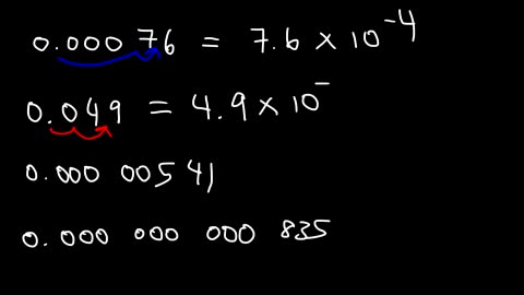 Scientific Notation - Fast Review!