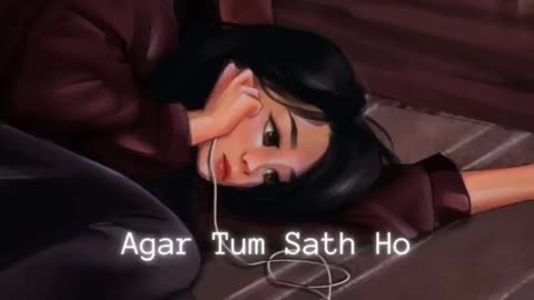 Agar tum sath ho (slowed and reverb) Arijit Singh Lofi message