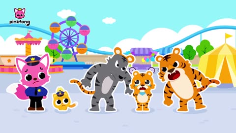 Baby Animal Got Lost at the Amusement park - Where are you. - Pinkfong Cartoon