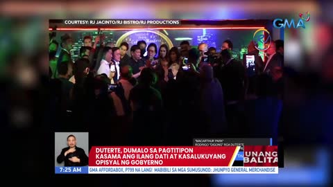Duterte, dumalo sa pagtitipon kasama ang ilang dati at kasalukuyang opisyal ng gobyerno _ UB_2