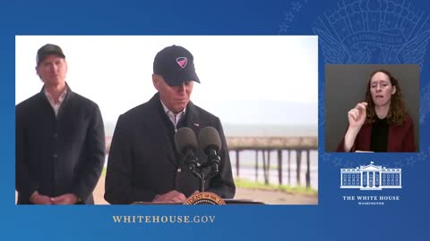 President Biden Delivers Remarks on California Storms Disaster Recovery.