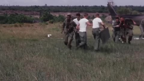 Wounded and KIA arriving to Chu Lai Airbase 1968