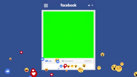 Facebook frame animation green screen effect