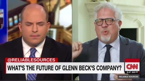 Glenn Beck storms off CNN after Brian Stelter says his company’s in trouble