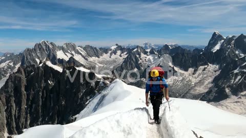 Aiguille du midi, chamonix, in Swiss Alps