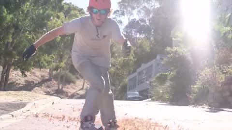 Epic downhill longboarding on higest speed Gravity Dogz