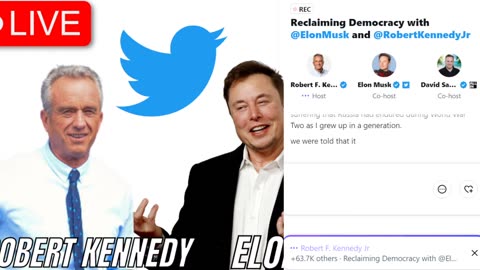 Robert F. Kennedy Jr & Elon Musk - Live Twitter Discussion -06.05.2023- Presidential Run 2024